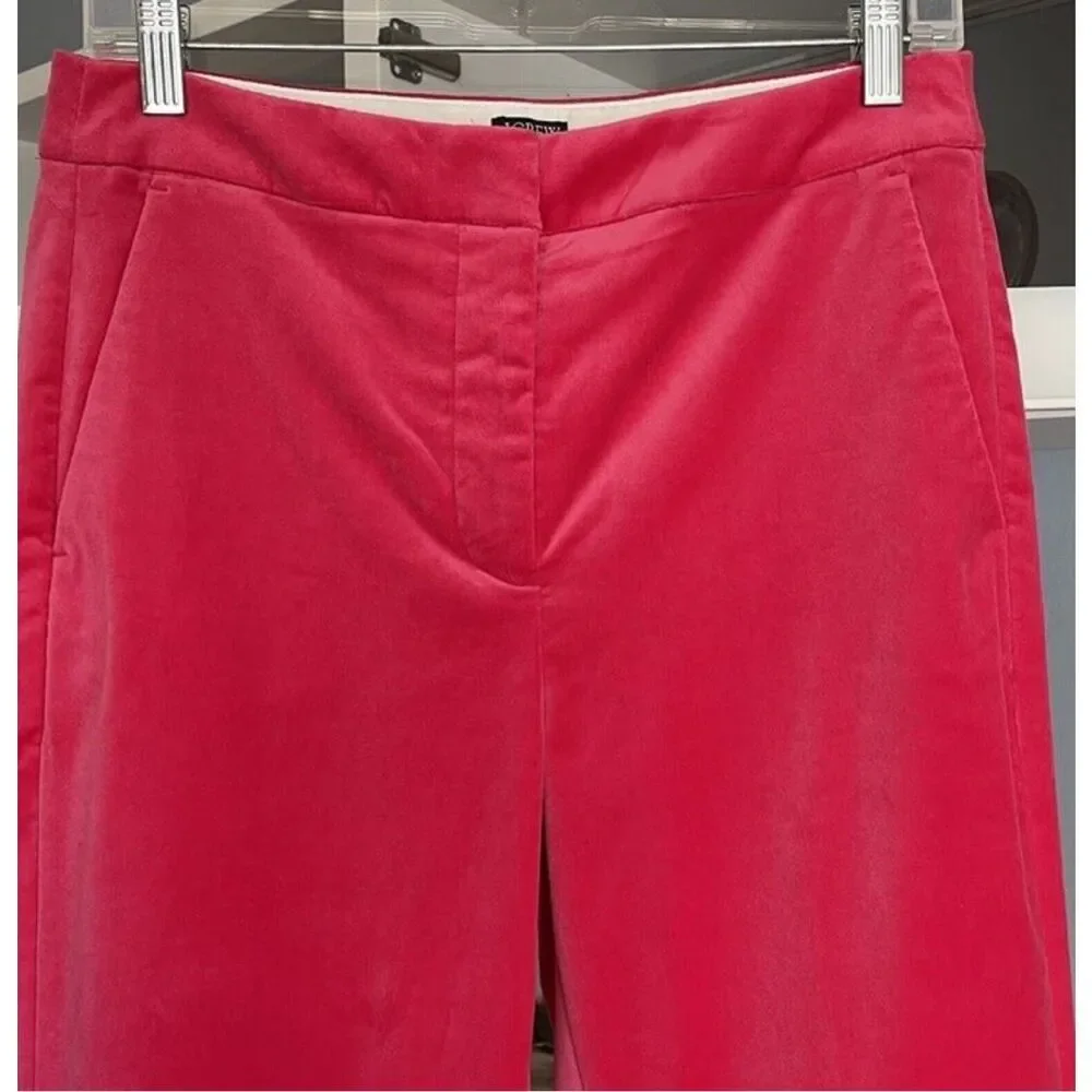 NWOT J.Crew Collection Willa Pants ONLY in Tipped Stretch Velvet -SIZE 4 Dr - Picture 7 of 10